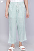 Cambric Cotton Pants With Elasticated Waist Band